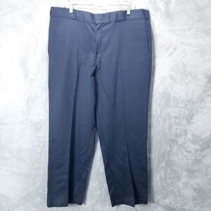 Dickies Pants Mens 40×30 Blue 874 Original FIT Flat front